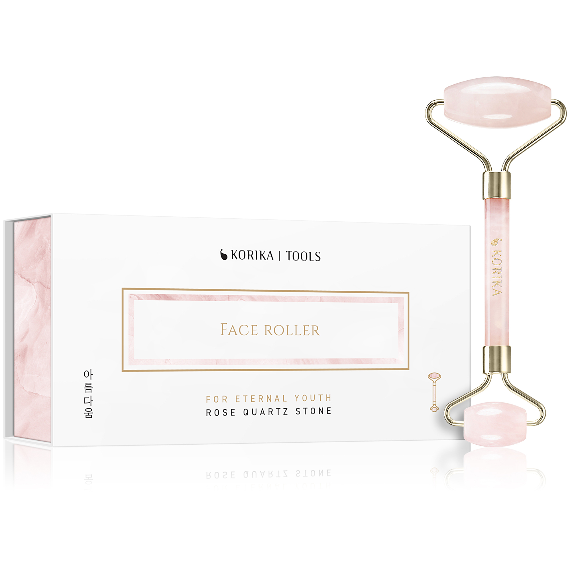 KORIKA Masážny valček na tvár z ruženínu (Face Roller)