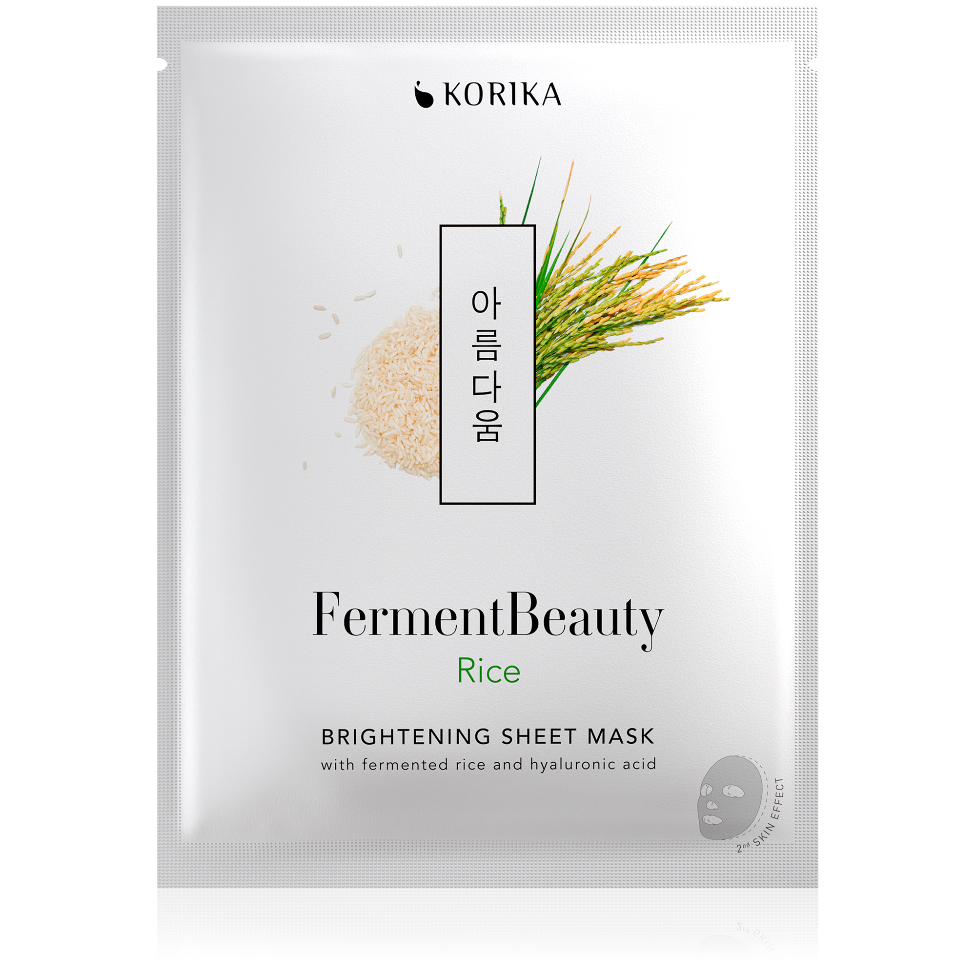 KORIKA Rozjasňujúca plátienková maska FermentBeauty Rice (Brightening Sheet Mask) 20 g