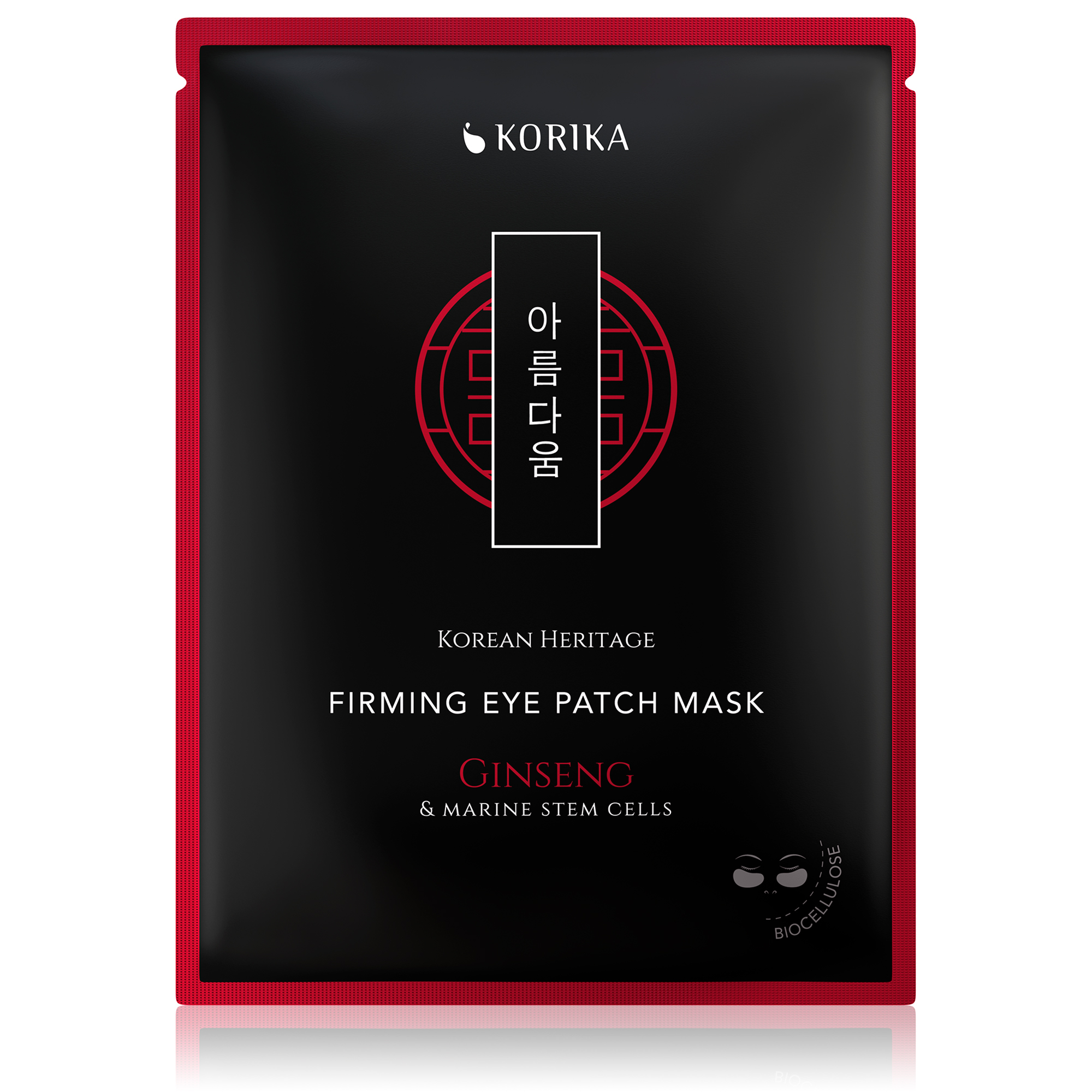 KORIKA Spevňujúca biocelulózová maska na očné okolie Korean Heritage (Firming Eye Patch Mask) 2 ks