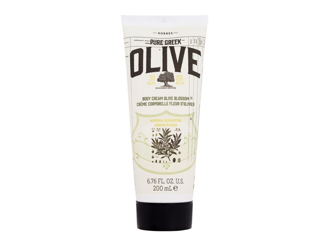 Korres Hydratačný telový krém Pure Greek Olive (Body Cream Olive Blossom) 200 ml