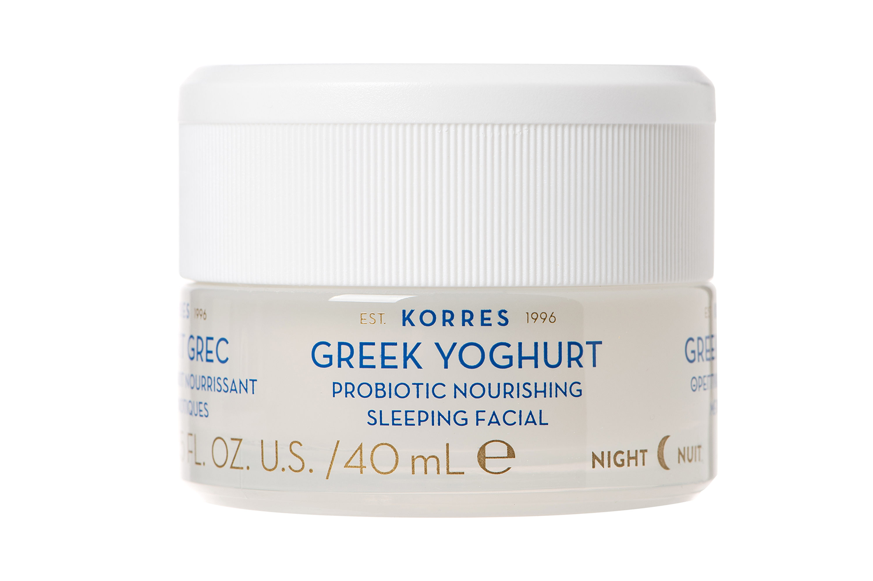 Korres Vyživující noční pleťový krém Greek Yoghurt (Probiotic Nourishing Sleeping Facial) 40 ml