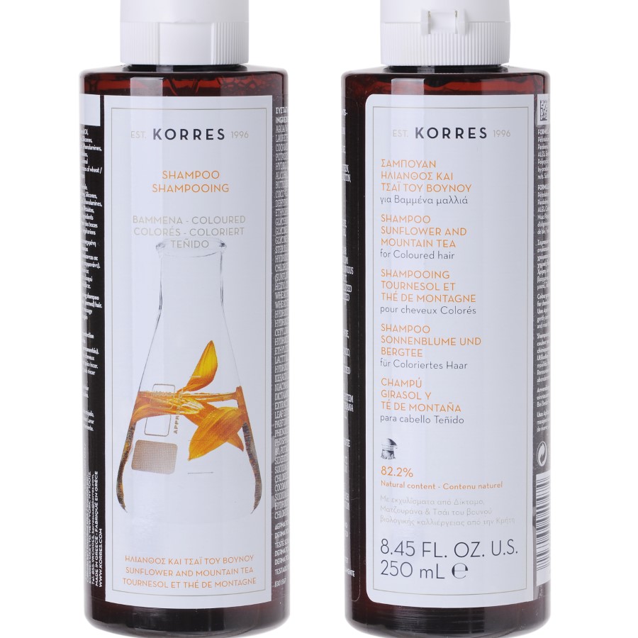 Korres Šampon pro barvené vlasy se slunečnicí a BIO extrakty 250 ml