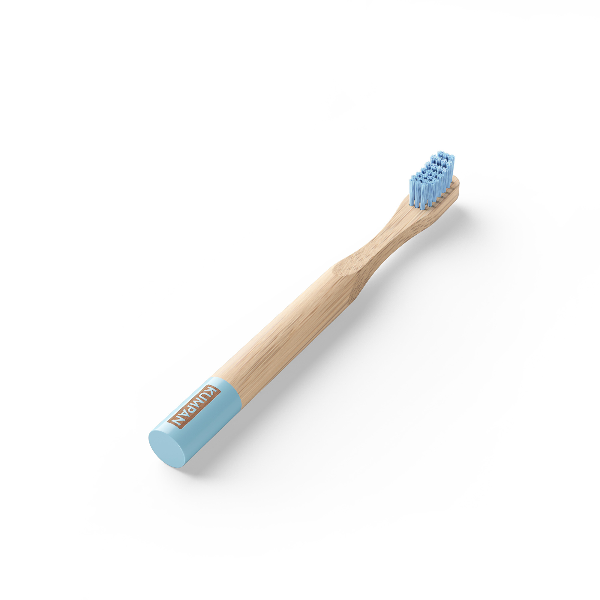 KUMPAN Dětský bambusový zubní kartáček modrý