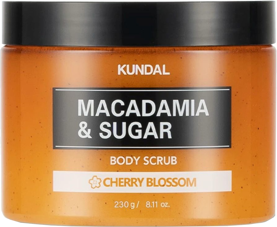 KUNDAL Telový peeling Macadamia & Sugar Cherry Blossom (Body Scrub) 550 g
