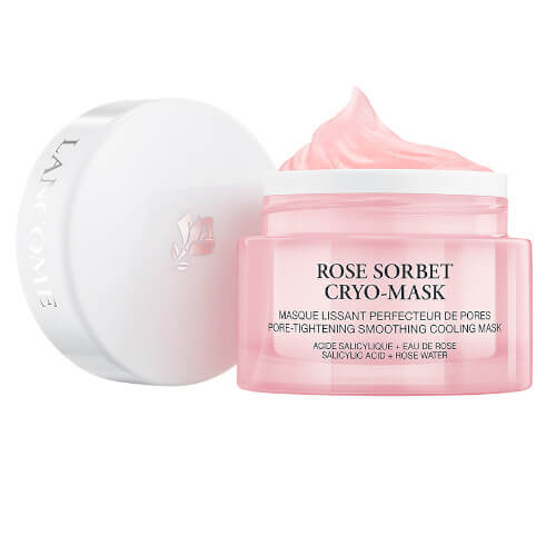 Lancôme Vyhlazující pleťová maska s růžovou vodou Rose Sorbet Cryo-Mask (Pore-Tightening Smoothing Cooling Mask) 50 ml