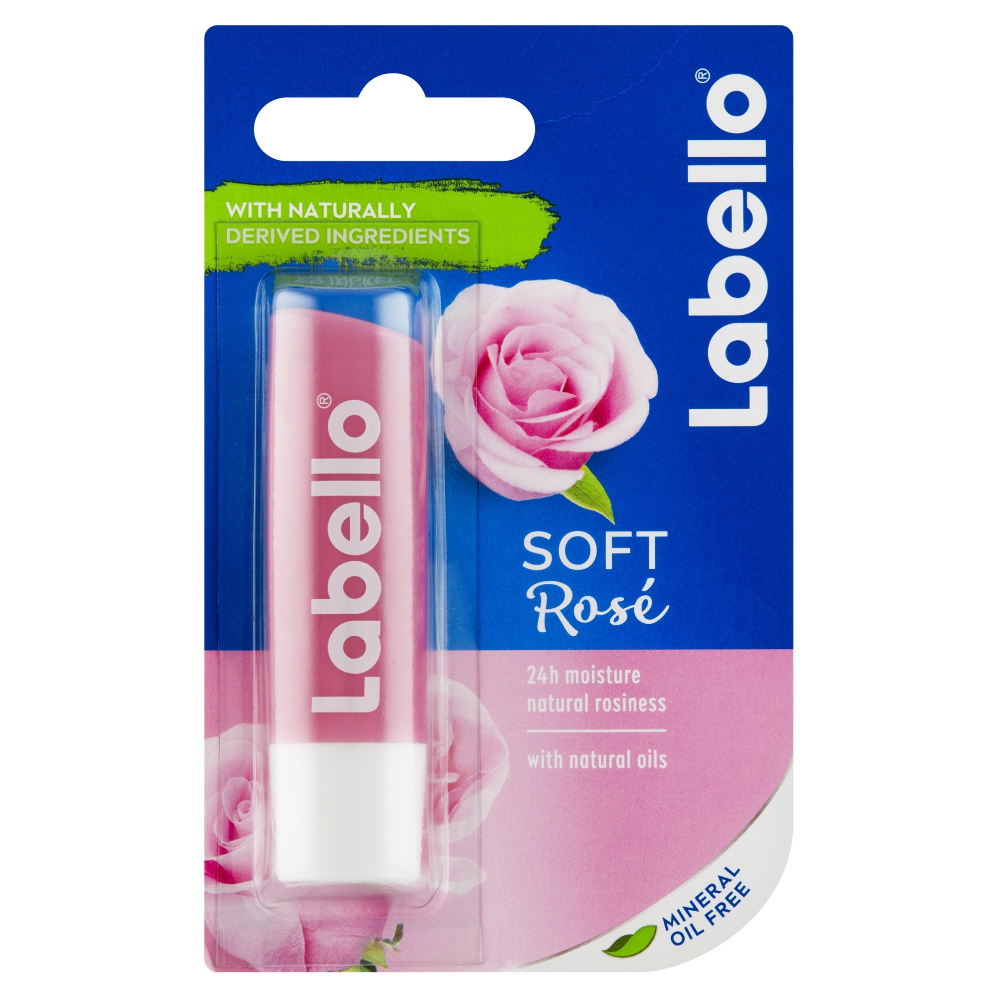 Labello Balzám na rty Soft Rosé Caring Lip Balm 4,8 g
