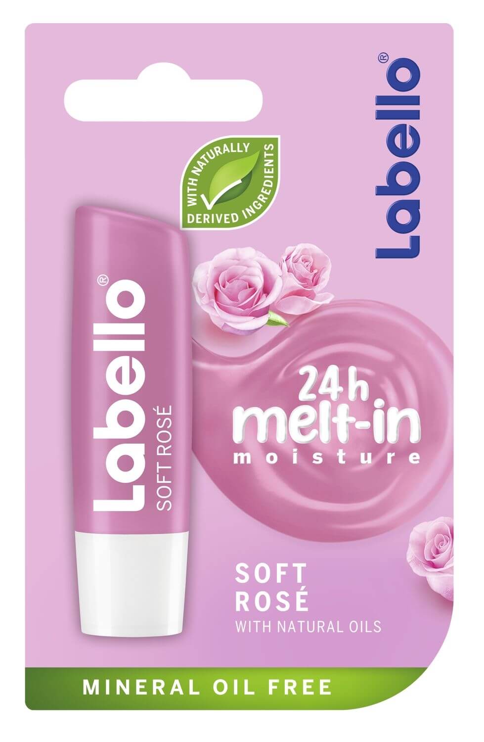 Labello Balzam na pery Soft Rosé (Caring Lip Balm) 4,8 g + 2 mesiace na vrátenie tovaru
