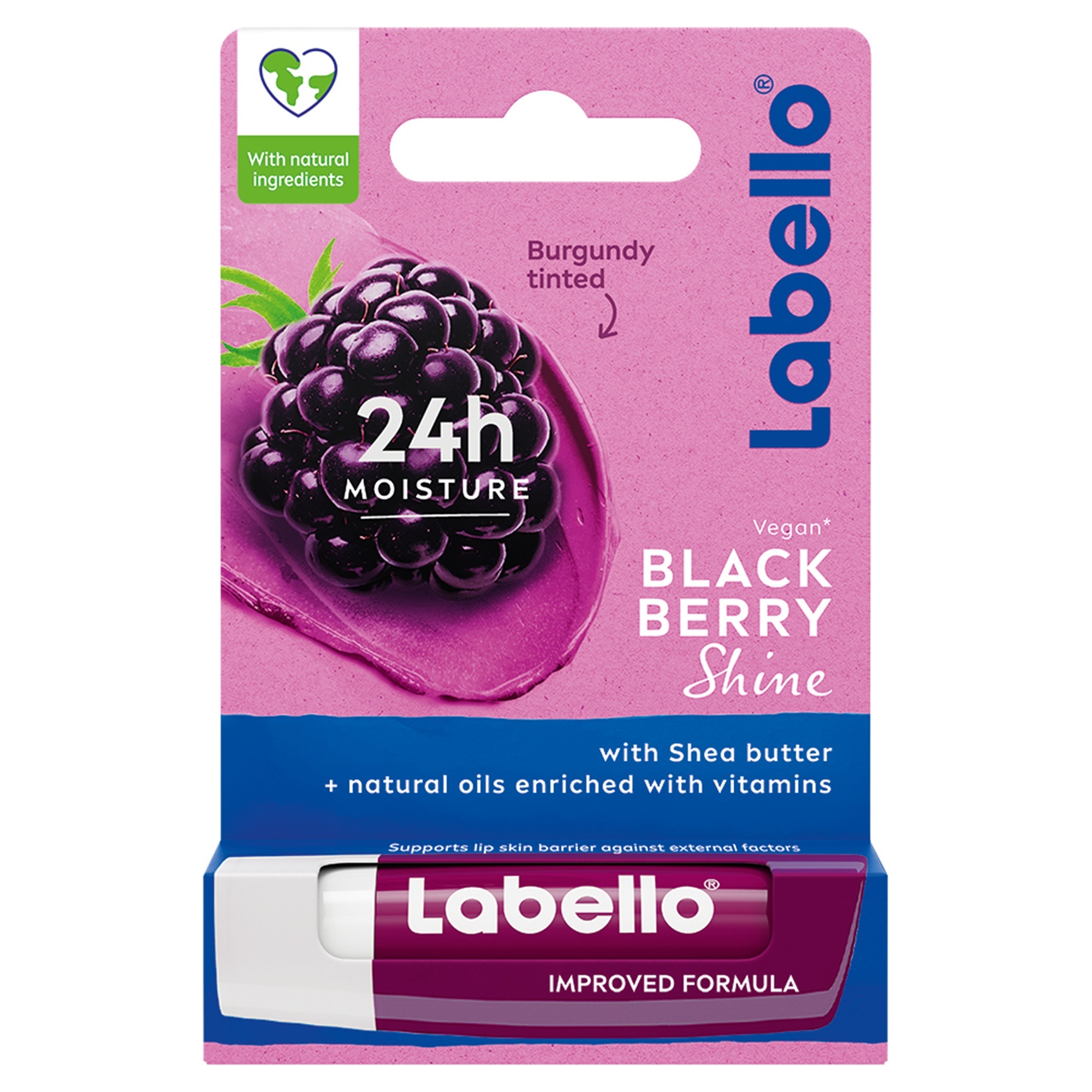 Labello Blackberry Shine hydratačný balzam na pery 4.8 g
