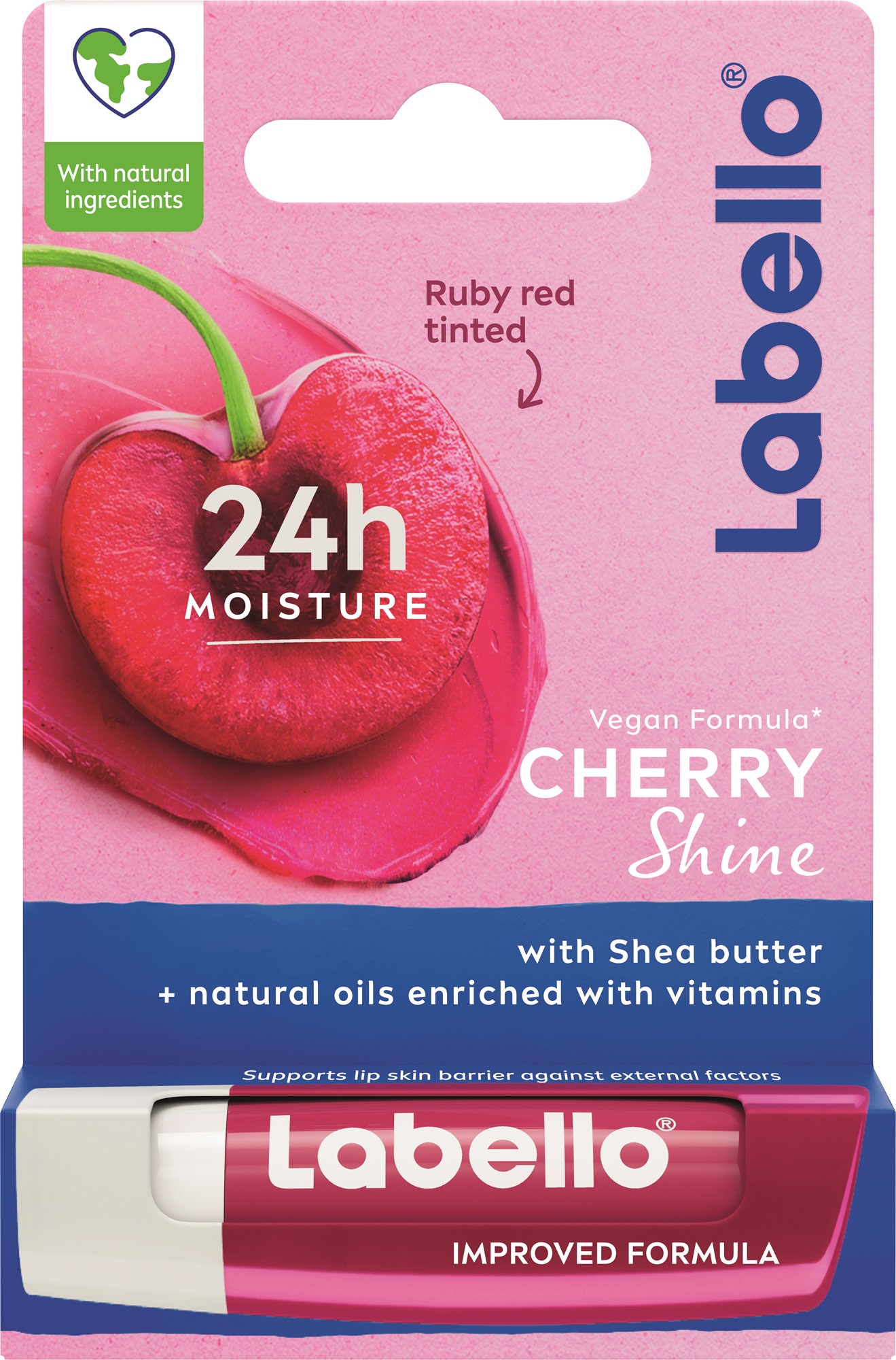 Tónovací balzám na rty Cherry Shine Caring Lip Balm 4,8 g