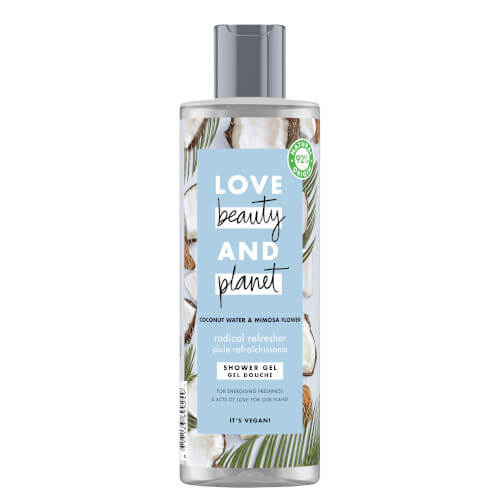 Love Beauty and Planet Sprchový gel s kokosovou vodou a květy mimózy (Shower Gel) 400 ml