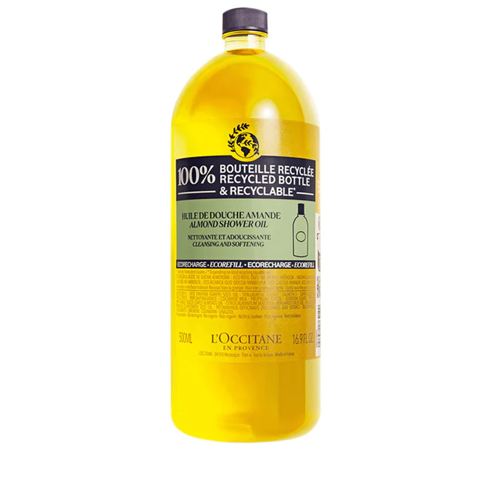 Levně L`Occitane en Provence Náhradní náplň do sprchového oleje Almond (Shower Oil Ecorefill) 500 ml