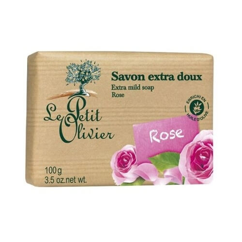 Značka LE PETIT OLIVIER - Le Petit Olivier Extra jemné mýdlo Růže (Extra Mild Soap) 100 g