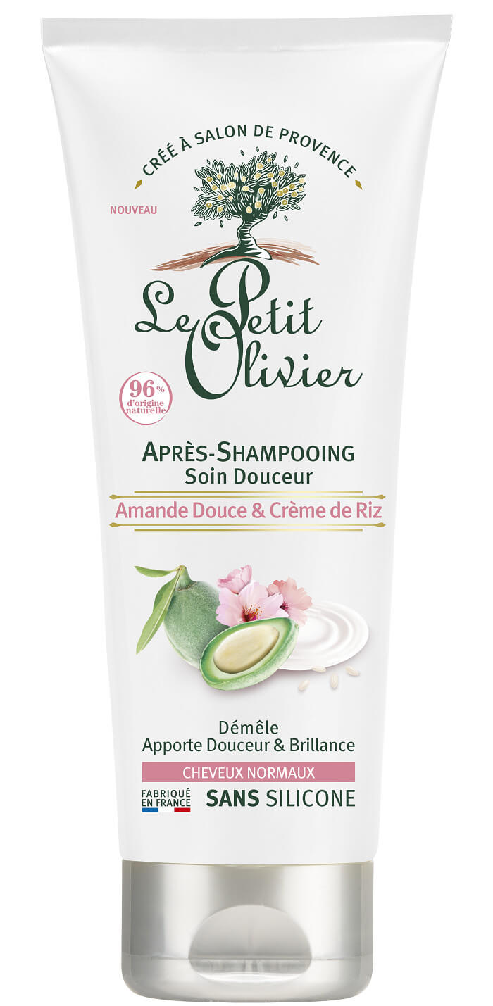 Značka LE PETIT OLIVIER - Le Petit Olivier Zjemňující kondicionér pro normální vlasy Mandlové mléko a rýžový krém (Conditioner) 200 ml