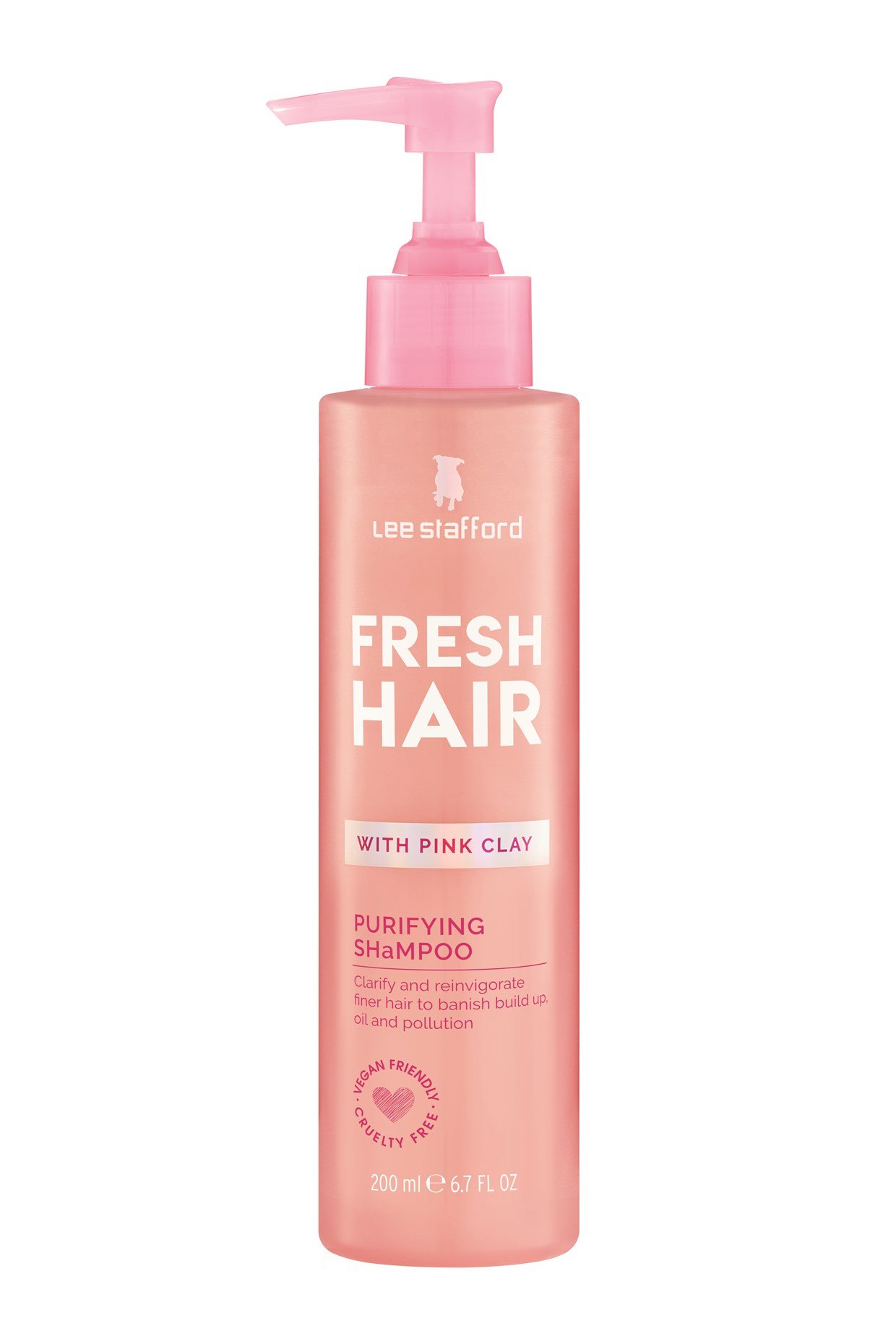 Lee Stafford Čisticí šampon s růžovým jílem Fresh Hair (Purifying Shampoo) 200 ml