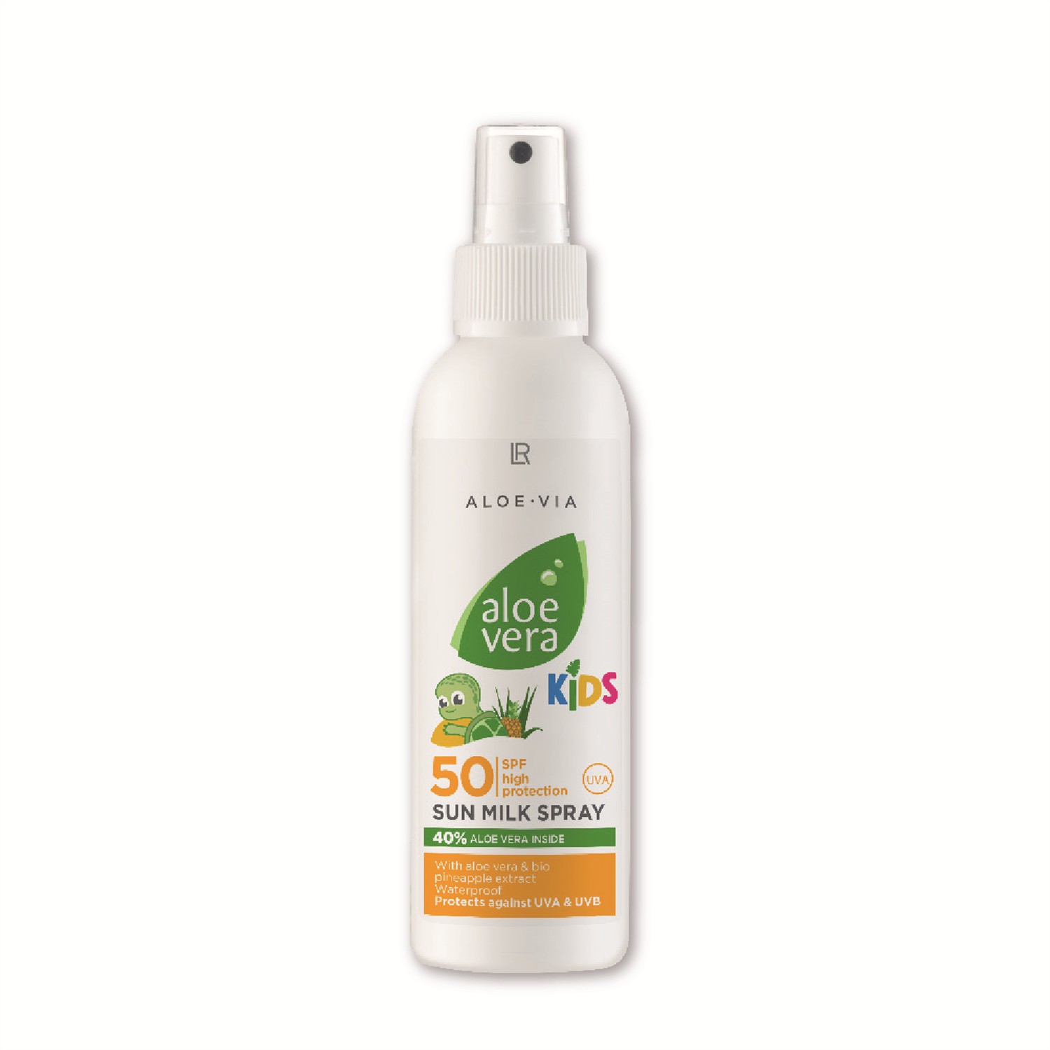 LR health & beauty Opaľovacie mlieko v spreji Aloe Vera Kids SPF 50 (Sun Milk Spray) 150 ml