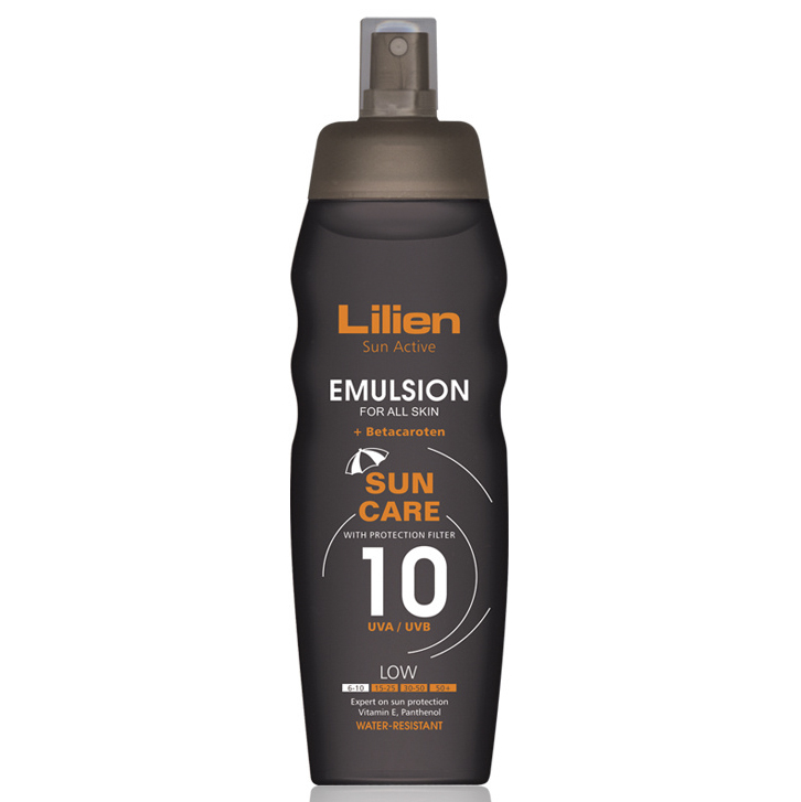 Lilien Ochranná emulze na opalování ve spreji SPF 10 (Emulsion) 200 ml