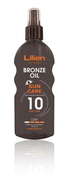 Lilien Ochranný olej na opalování SPF 10 (Bronze Oil) 200 ml