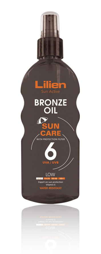Lilien Ochranný olej na opalování SPF 6 (Bronze Oil) 200 ml