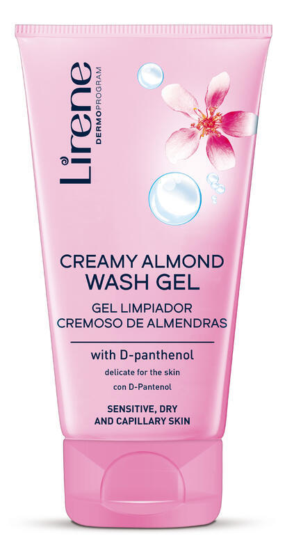 Lirene Krémový čisticí gel s D-panthenolem (Creamy Almond Wash Gel) 150 ml