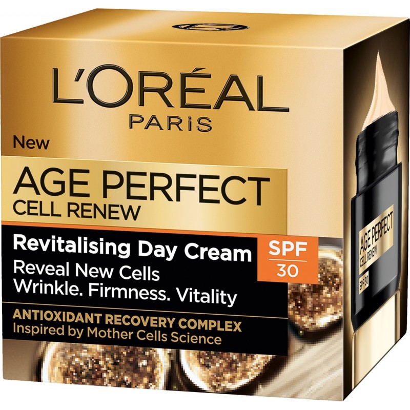 Levně L´Oréal Paris Denní krém proti vráskám SPF 30 Age Perfect Cell Renew (Revitalising Day Cream) 50 ml