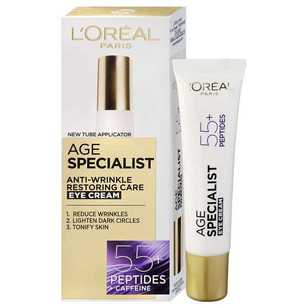 L'ORÉAL PARIS Age Specialist 55+ Anti-Wrinkle Restoring Eye Cream 15 ml