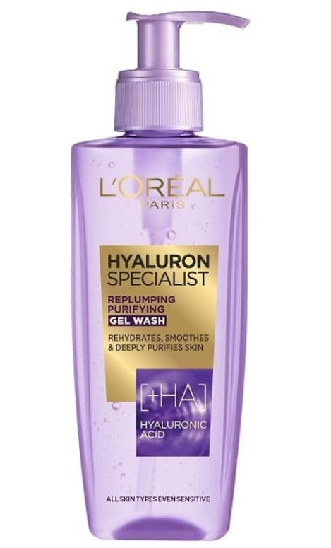 L'Oréal Paris Hyaluron Specialist Replumping Purifying Gel Wash 200 ml čistiaci gél W na veľmi suchú pleť; na rozjasnenie pleti; na dehydratovanu pleť