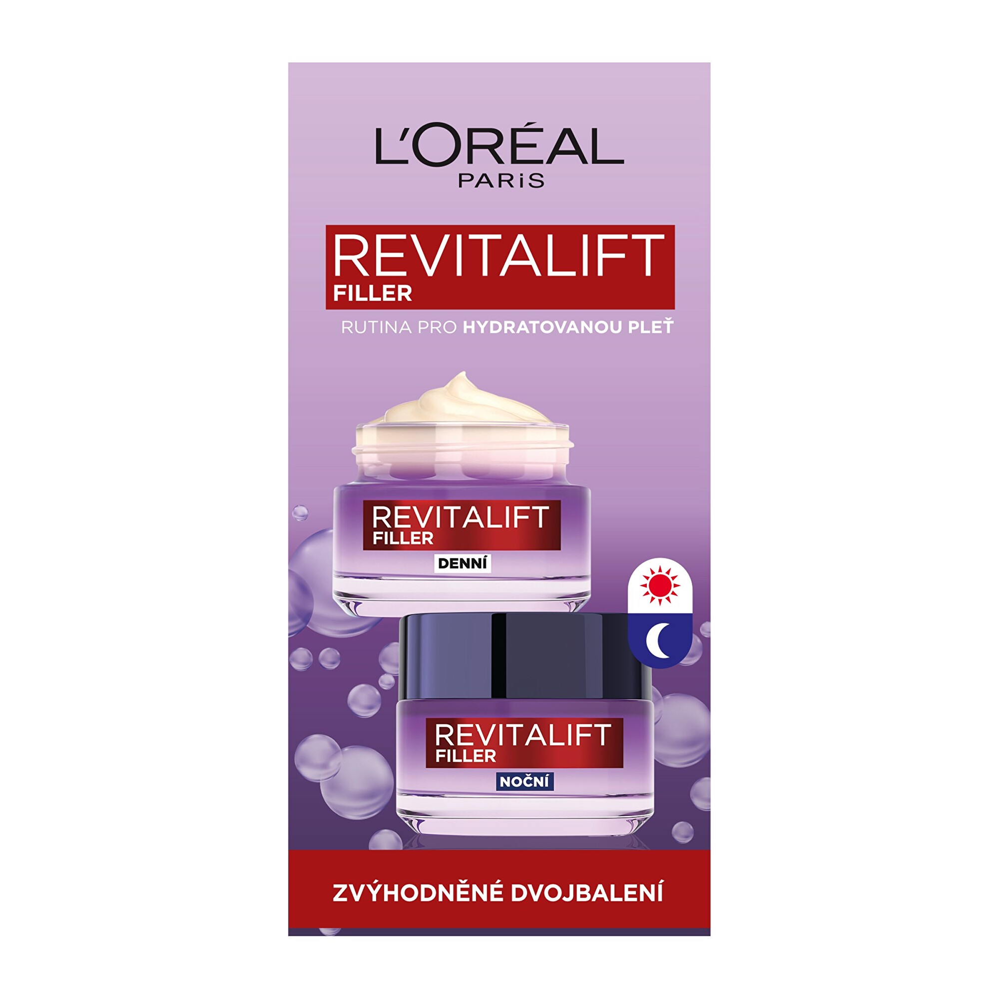L'Oréal Paris Darčeková sada pleťových krémov Revitalift Filler