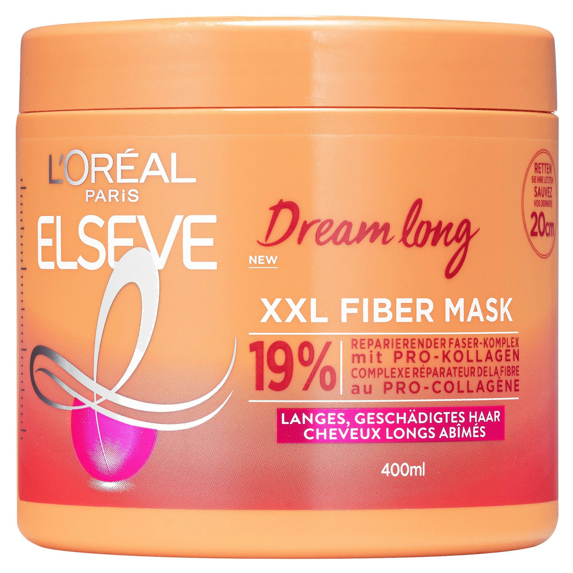 L´Oréal Paris Obnovující maska na vlasy Elseve Dream Long XXL Fiber (Mask) 400 ml