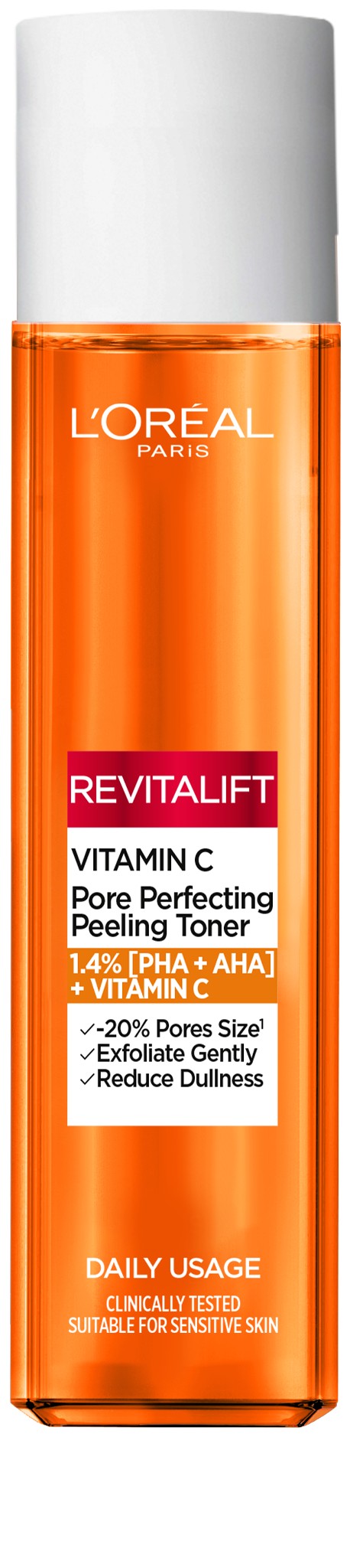 L´Oréal Paris Rozjasňující pleťové tonikum Revitalift Vitamin C (Pore Perfecting Peeling Toner) 180 ml