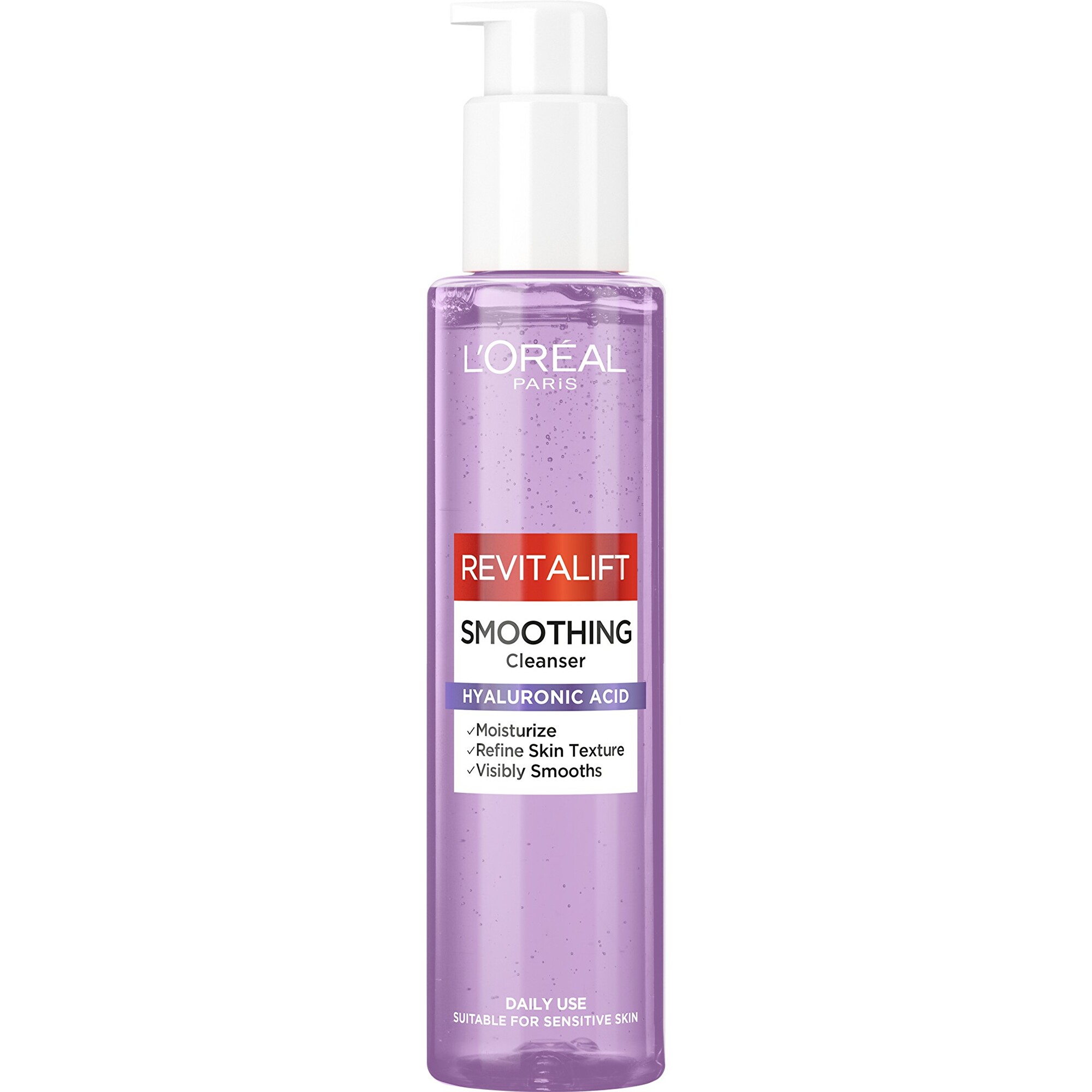 L´Oréal Paris Vyhladzujúci čistiaci gél s kyselinou hyalurónovou Revitalift (Smoothing Cleanser) 150 ml