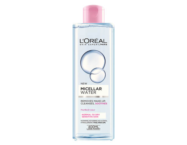 L'Oréal Paris Micellar Water 400 ml micelárna voda pre ženy na zmiešanú pleť; na normálnu pleť; na citlivú a podráždenú pleť