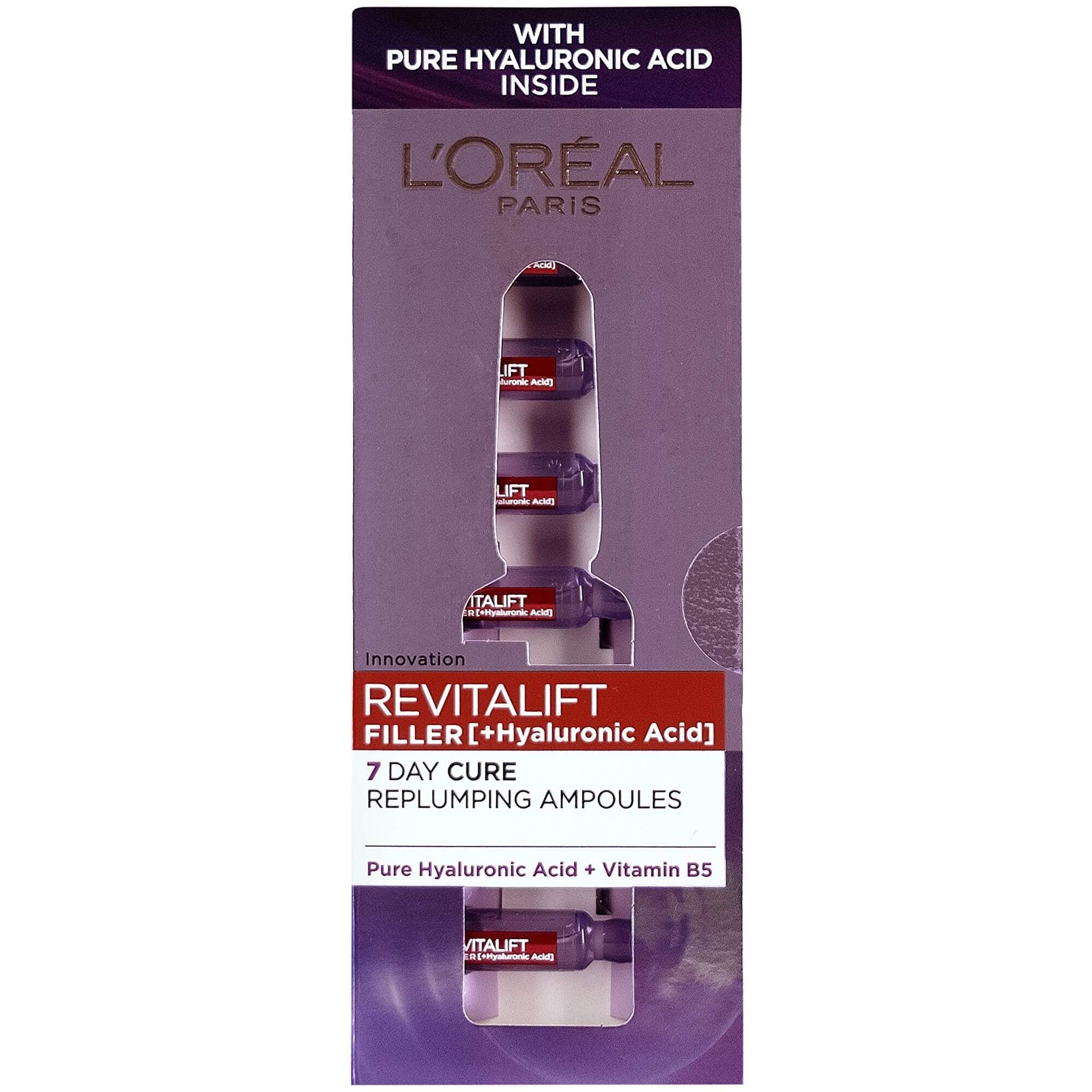 L'Oréal Paris Revitalift Filler HA 7 Day Cure 9,1 ml pleťové sérum pre ženy na veľmi suchú pleť; proti vráskam; spevnenie a lifting pleti