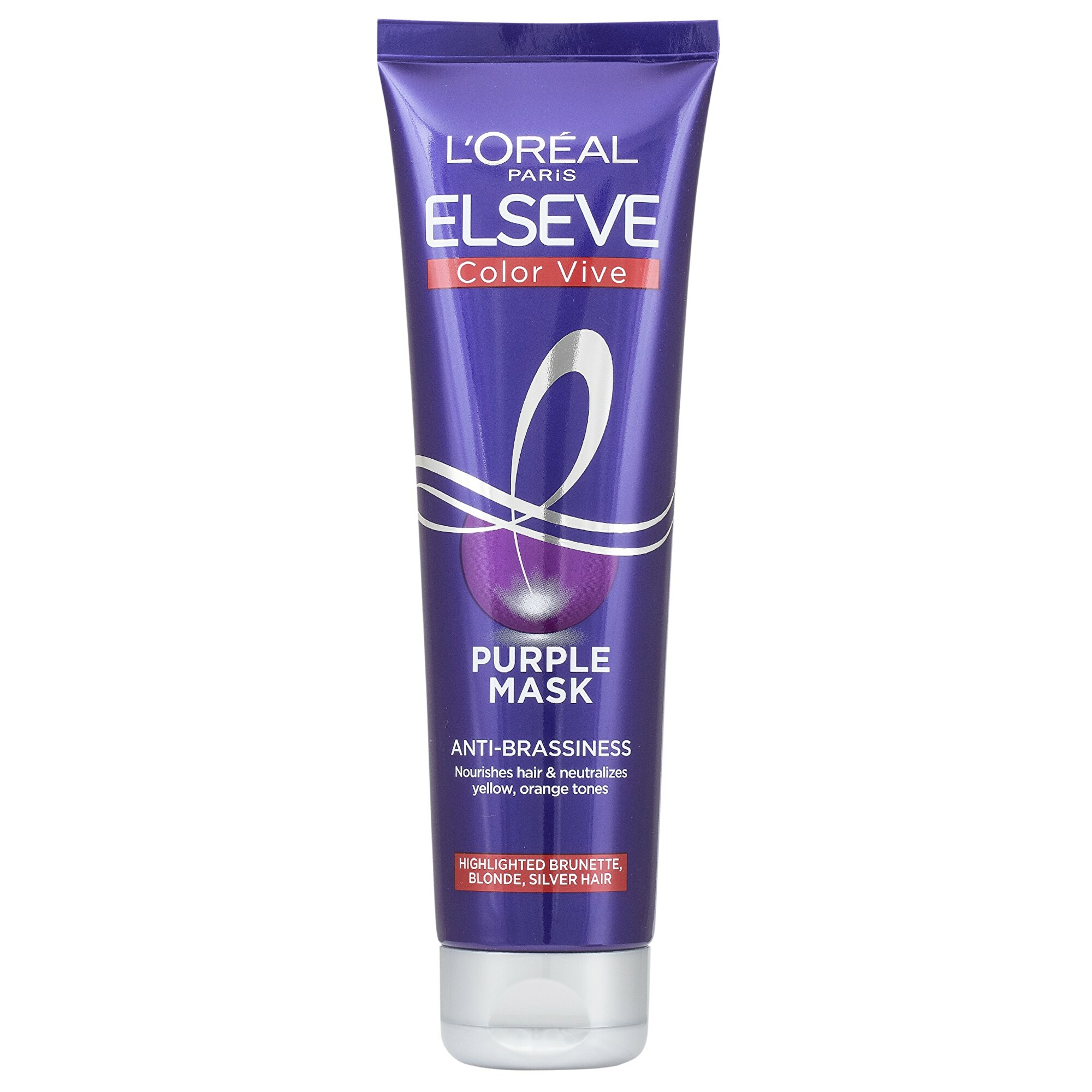 L´Oréal Paris Vyživující maska pro blond a melírované vlasy Elseve Color Vive (Purple Mask) 150 ml