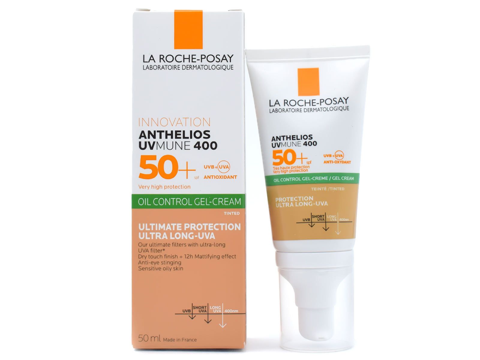La Roche Posay Zmatňující zabarvený gel-krém SPF 50+ Anthelious XL (Tinted Dry Touch Gel Cream) 50 m
