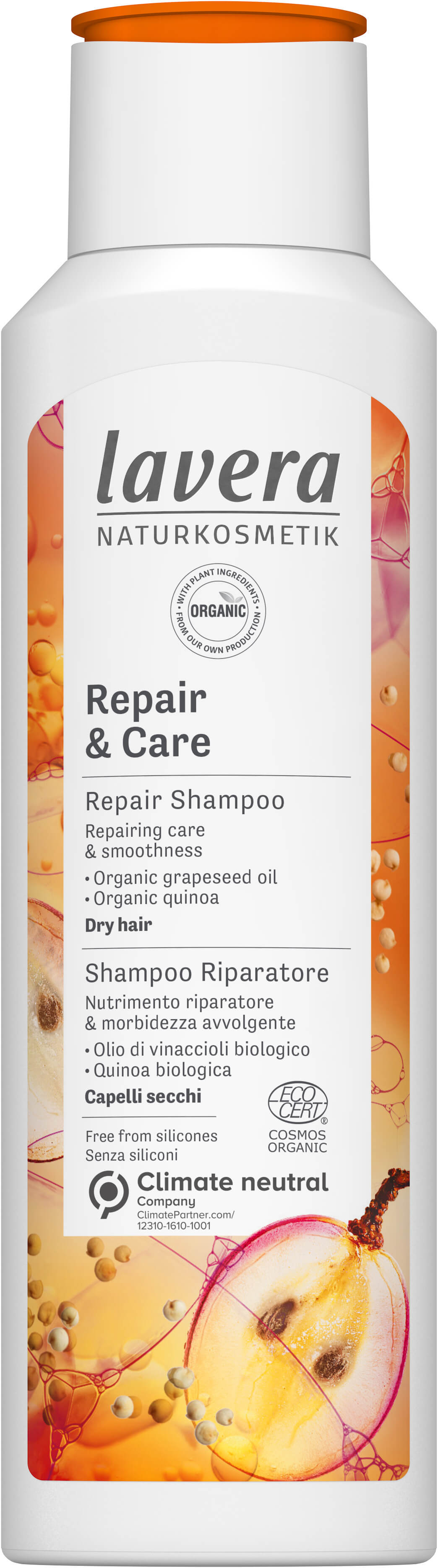 Levně Lavera Intenzivní šampon pro pro suché a namáhané vlasy (Repair & Care) 250 ml