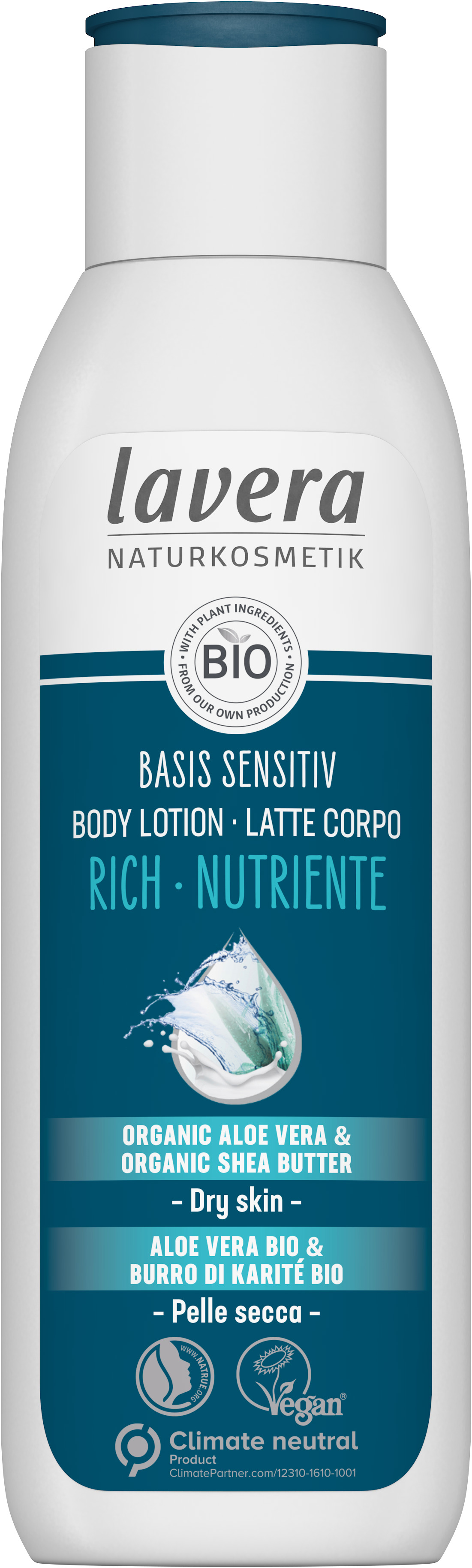 Zobrazit detail výrobku Lavera Extra vyživující tělové mléko Basis Sensitiv (Rich Body Lotion) 250 ml