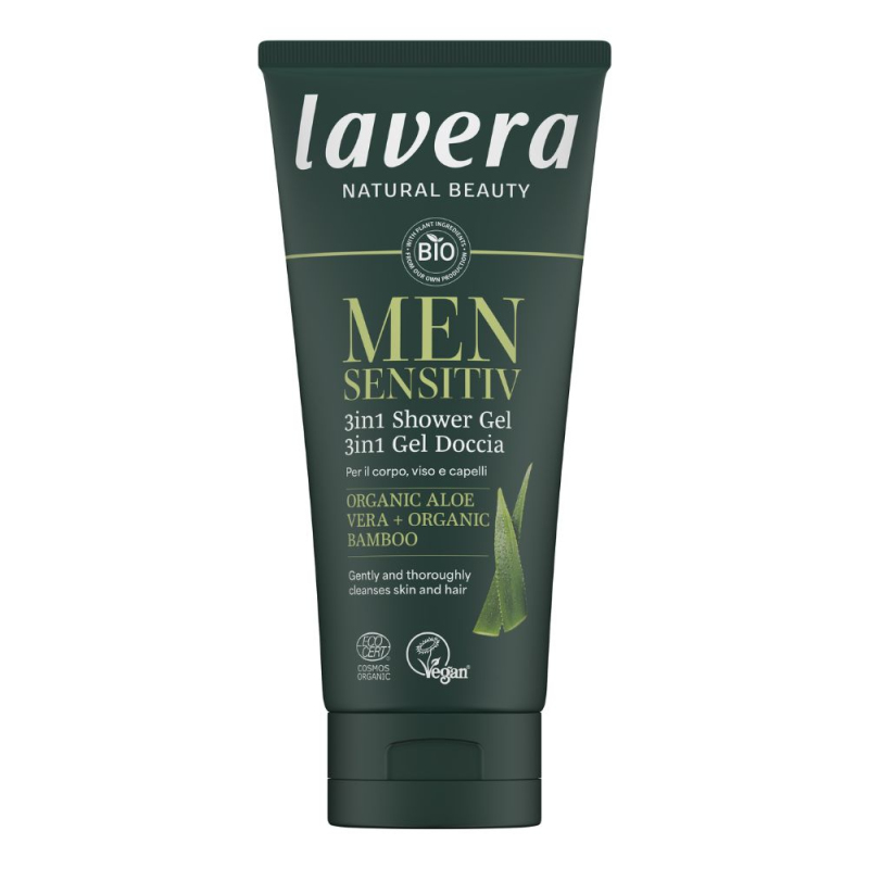 Lavera Pánský sprchový gel Sensitive 3v1 200 ml