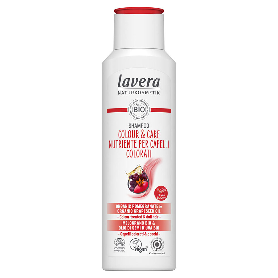 Levně Lavera Šampon pro barvené a matné vlasy Colour & Care (Shampoo) 250 ml