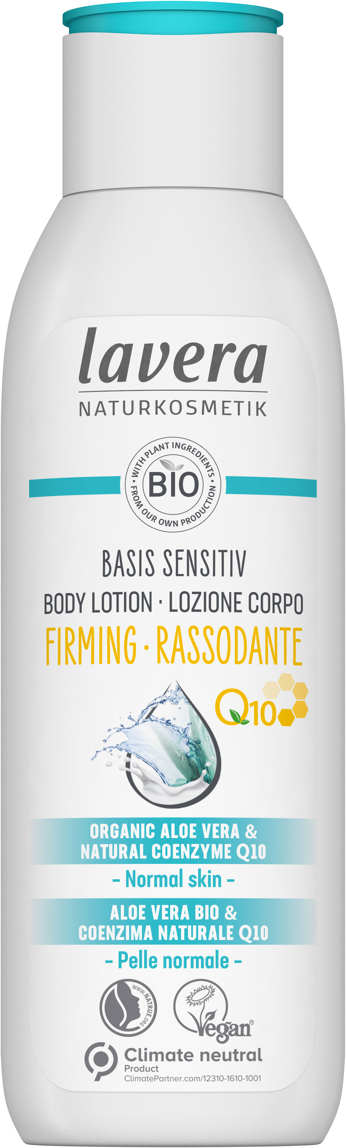 Lavera Zpevňující tělové mléko s Q10 Basis Sensitiv (Firming Body Lotion) 250 ml