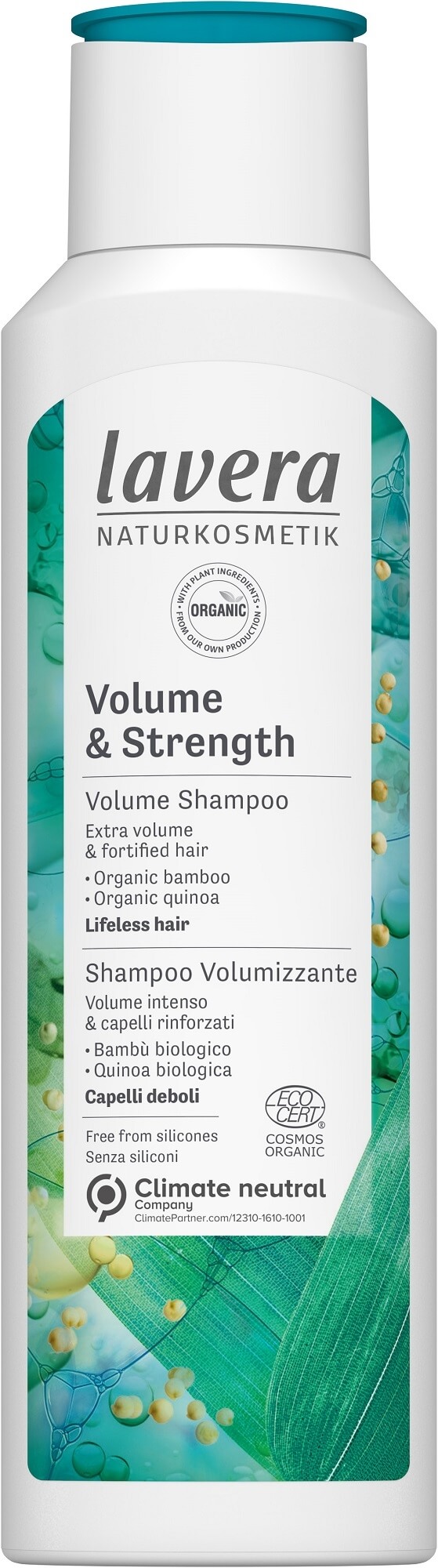 Zobrazit detail výrobku Lavera Objemový šampon pro jemné vlasy (Volume & Strenght Shampoo) 250 ml
