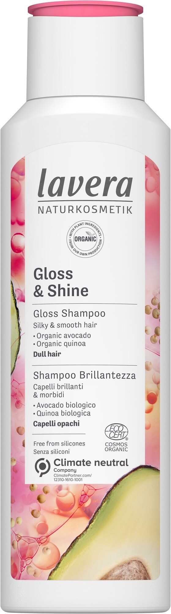 Zobrazit detail výrobku Lavera Šampon pro matné vlasy bez lesku (Gloss & Shine) 250 ml