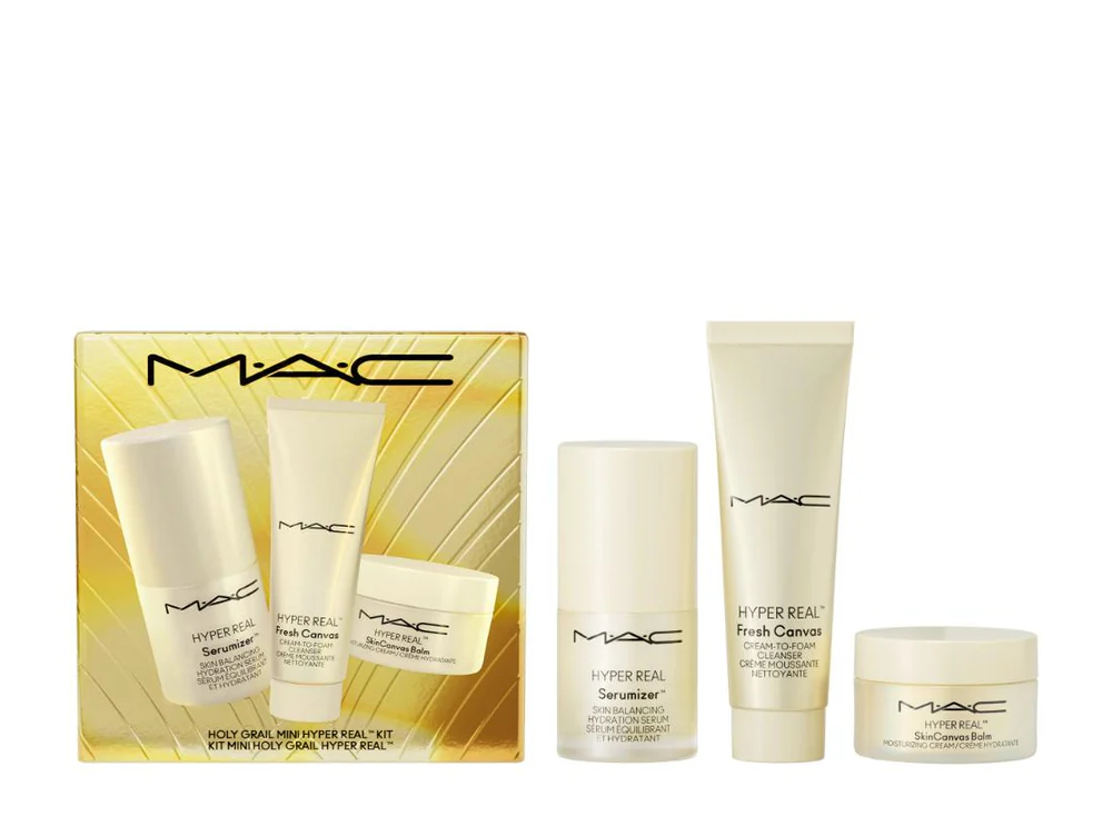 MAC Cosmetics Dárková sada pleťové péče Holy Grail Mini Hyper Real Trio Kit