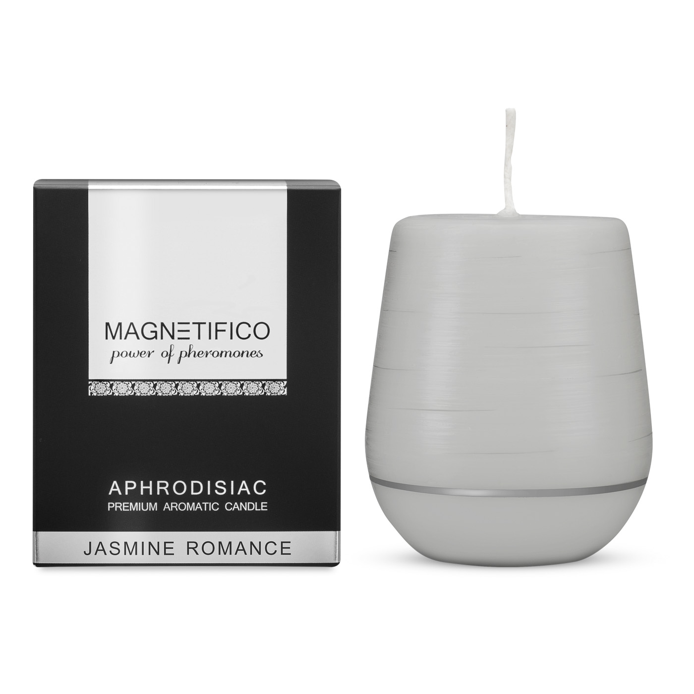 Levně Magnetifico Power Of Pheromones Afrodiziakální vonná svíčka Jasmine Romance (Aphrodisiac Candle) 200 g