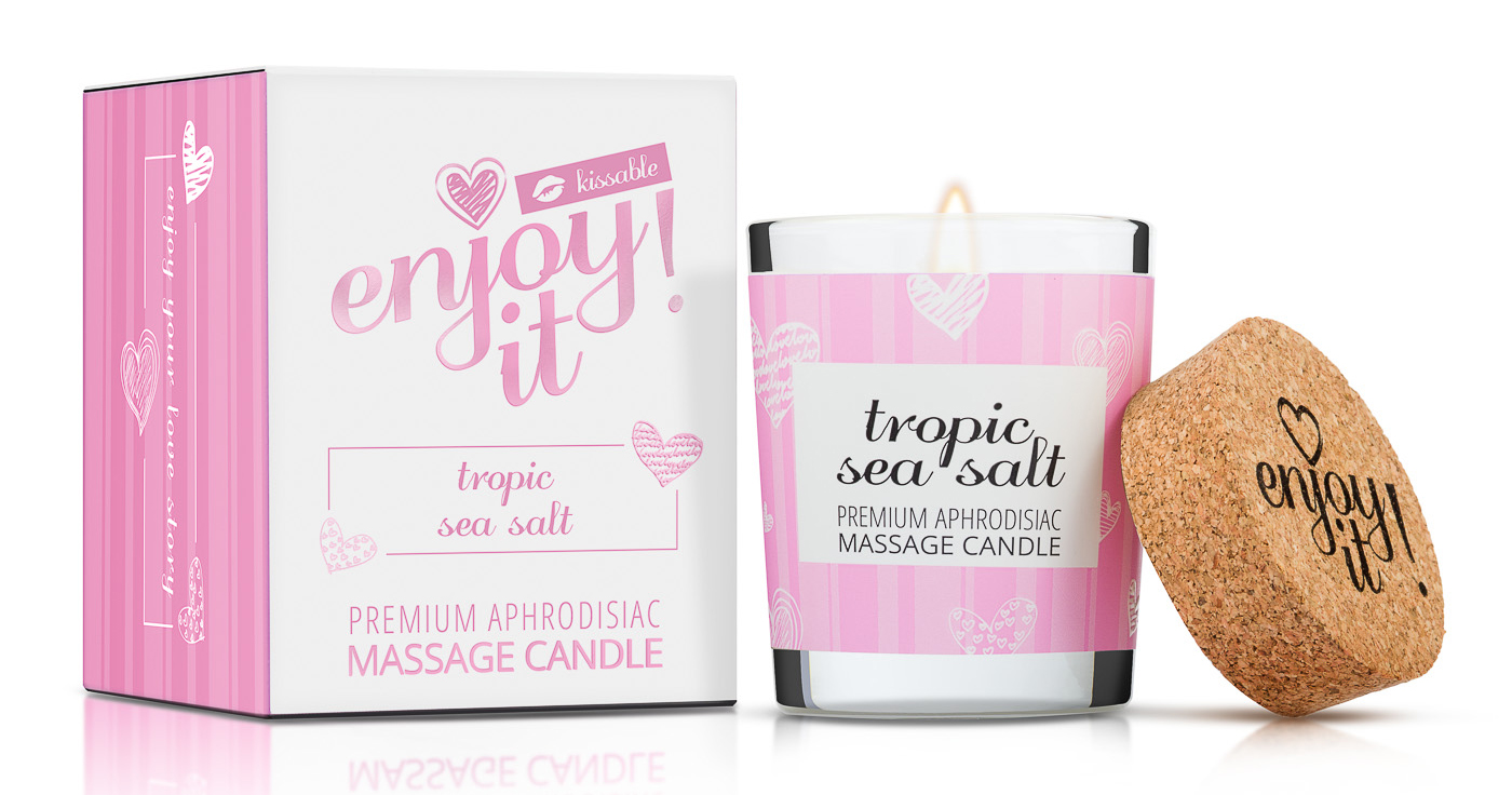 Levně Magnetifico Power Of Pheromones Masážní svíčka Enjoy it! Tropic Sea Salt (Massage Candle) 70 ml