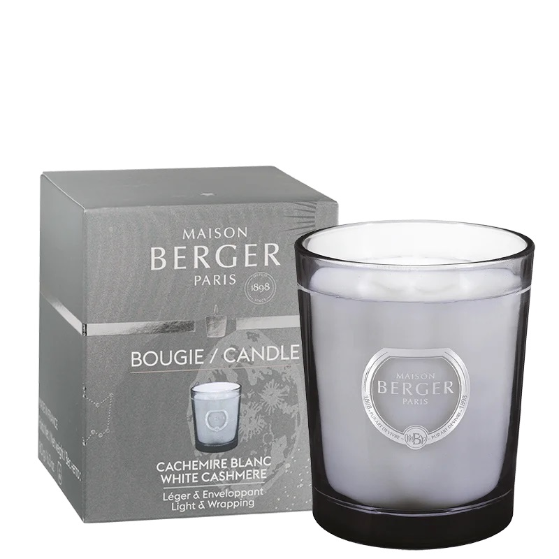 Maison Berger Paris Vonná svíčka Astral Bílý kašmír šedá 180 g