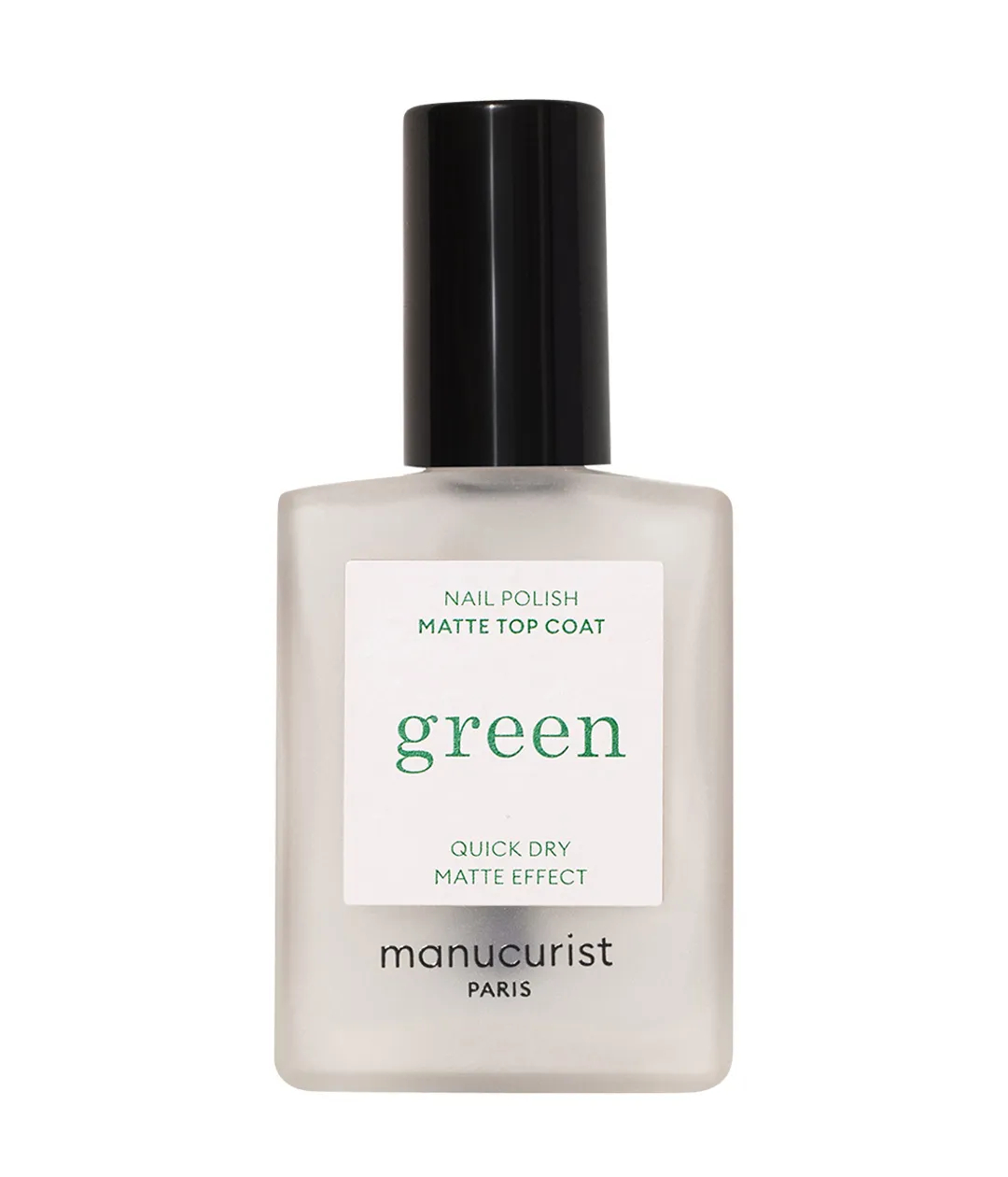 Manucurist Matný vrchní lak Green Matte Top Coat 15 ml