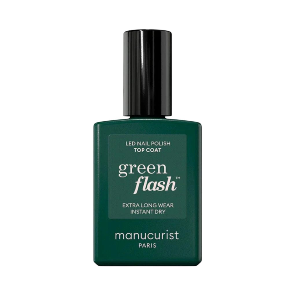 Manucurist Vrchní lak Green Flash LED Gel Top Coat 15 ml