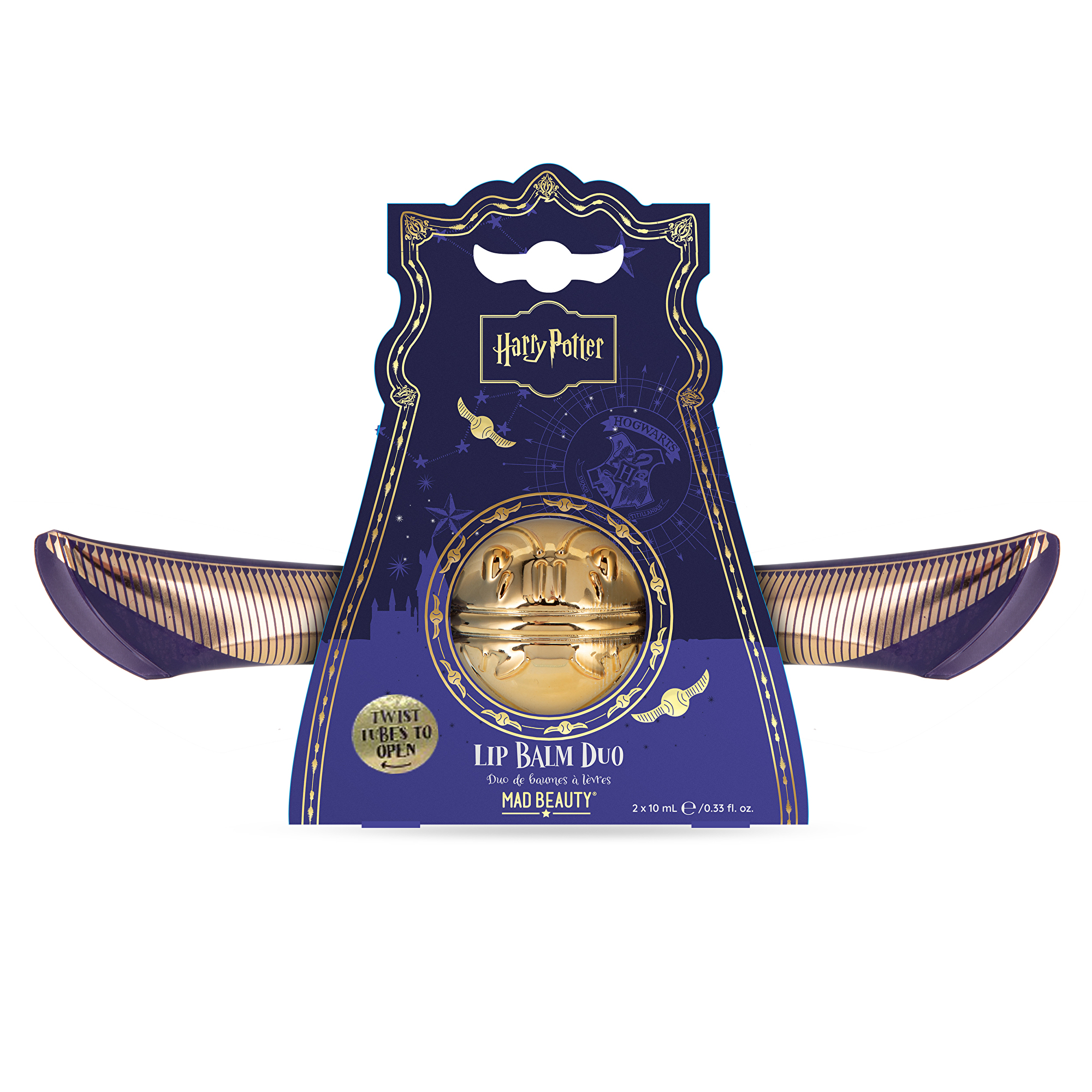 Mad Beauty Darčeková sada balzamov na pery Harry Potter