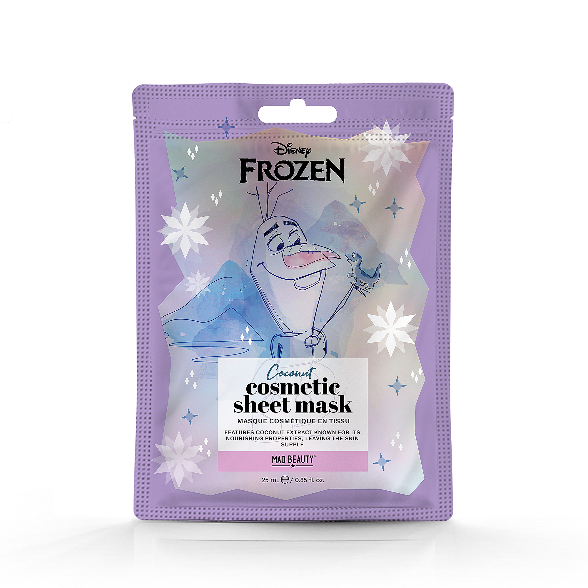 Mad Beauty Plátínková maska Olaf Frozen 25 ml