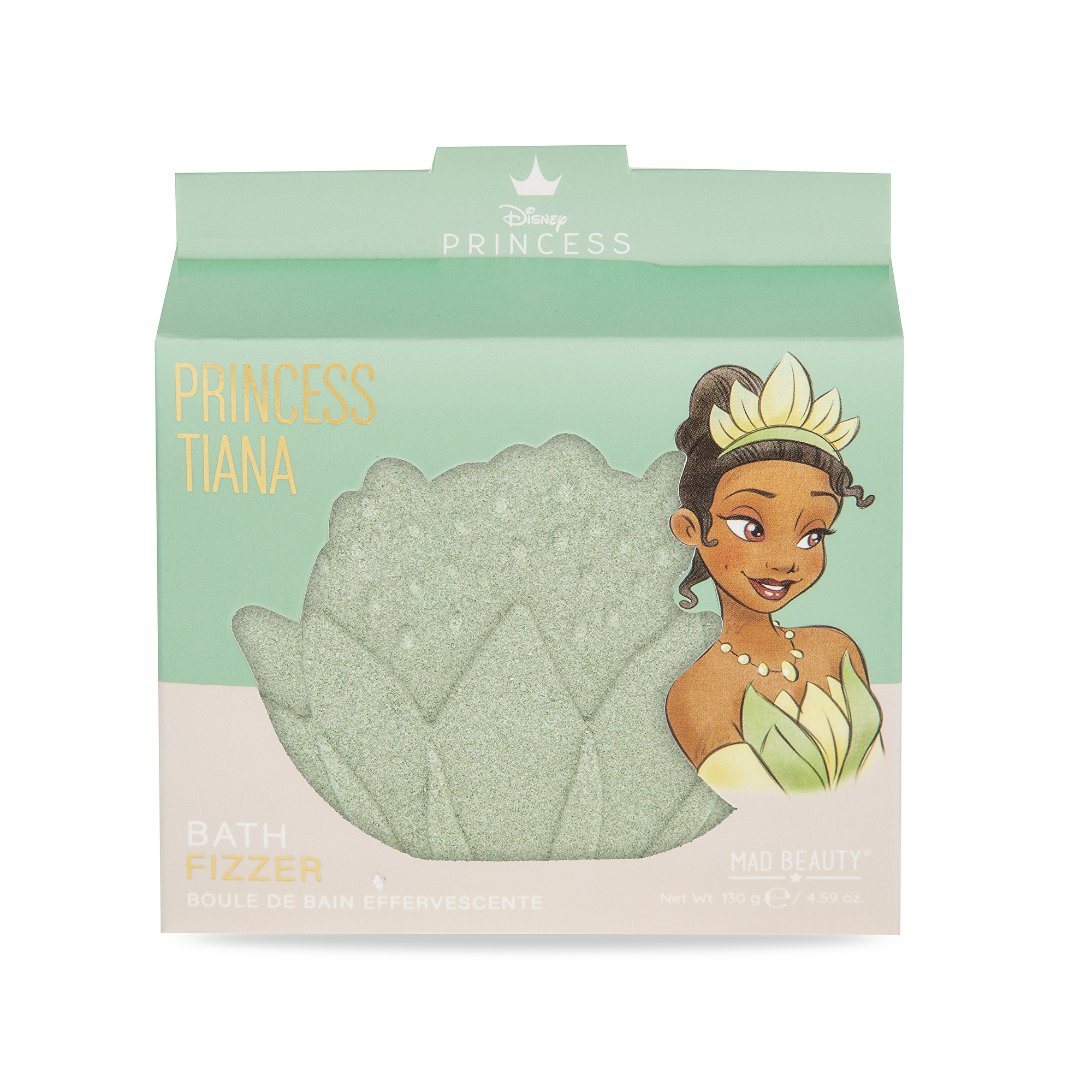 Mad Beauty Šumivá bomba do koupele Princess Tiana (Bath Fizzer) 130 g
